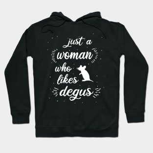 Women little degu saying girls love Hoodie